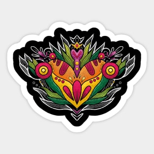 Corazón de Flores Sticker